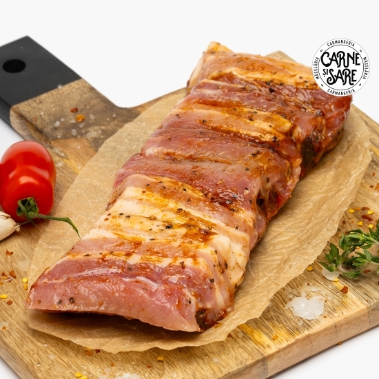 Short ribs de porc cu usturoi negru și piper 400g
