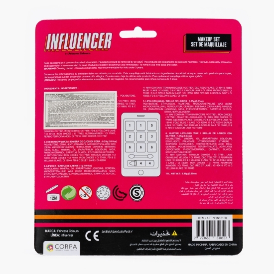Influencer set de machiaj în formă de telefon