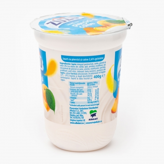Iaurt cu piersici și caise 400g