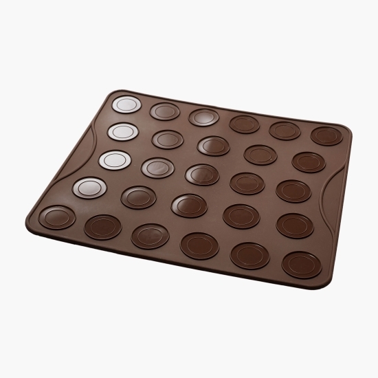 Tavă silicon pentru macarons/fursecuri, 27 forme