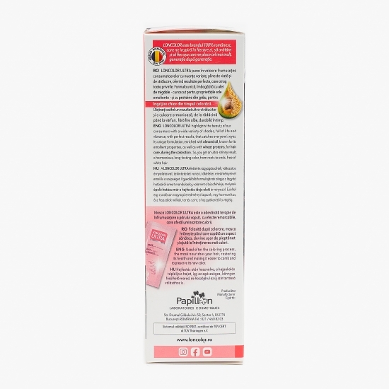 Vopsea permanentă pentru păr Ultra 4.15 „ciocolată amăruie” 100ml