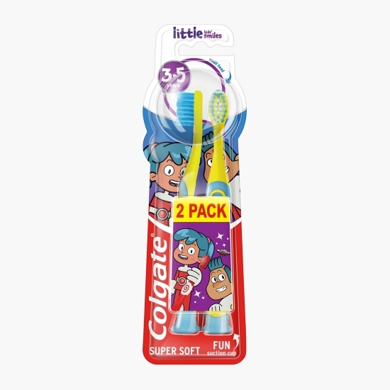 Pachet promo: 2x Periuță de dinți pentru copii, vârstă 3-5 ani, Little Kids' Smiles