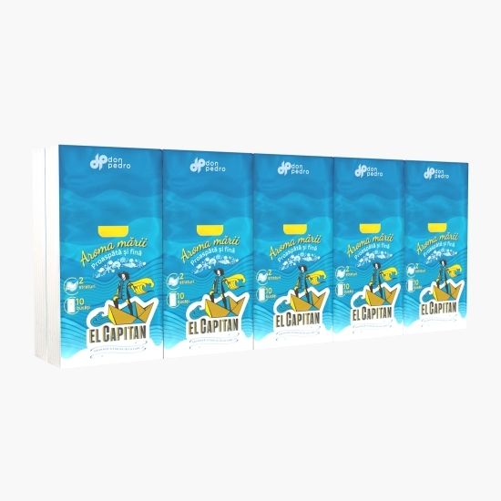 Batiste nazale Aroma mării, 2 straturi, 10 pachete