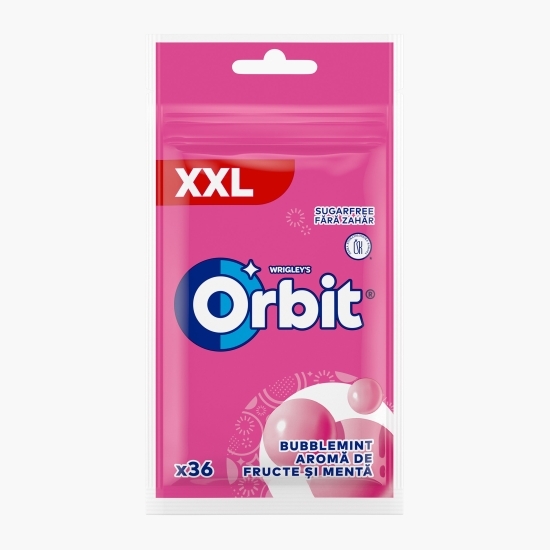 Gumă de mestecat Bubblemint fără zahăr, cu aromă de fructe și mentă XXL 36 buc