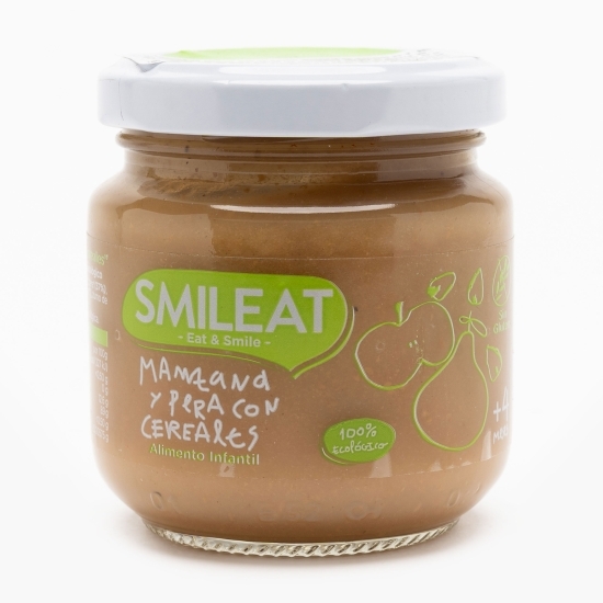Piure eco din mere, pere și cereale +4 luni 130g