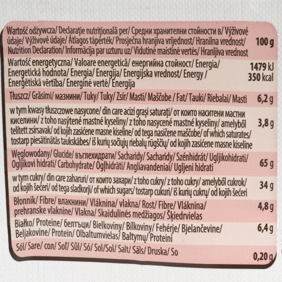 Turtă dulce umplută cu mere și căpșuni Gingerbread 200g