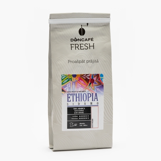 Ethiopia 250g cafea măcinată proaspăt prăjită