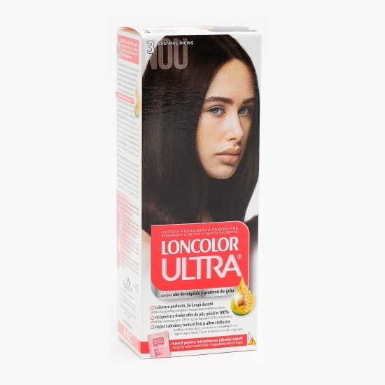 Vopsea permanentă pentru păr Ultra 3 castaniu închis 100ml