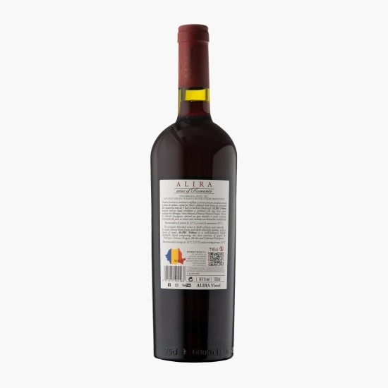 Vin roșu sec Fetească Negră, Merlot și Cabernet Sauvignon, 14.5%, 750ml
