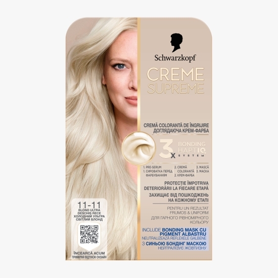Vopsea de păr, 11-11 blond ultradeschis rece