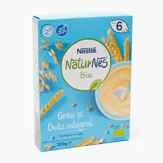 Cereale eco grâu și ovăz integral + 6 luni, 200g