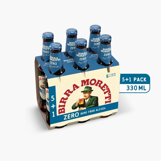 Bere blondă fără alcool sticlă 6x0.33l (5+1)