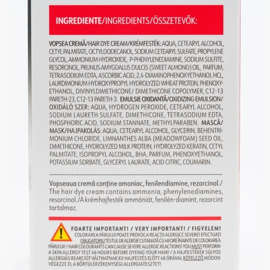 Vopsea permanentă pentru păr Ultra 1 Negru 100ml