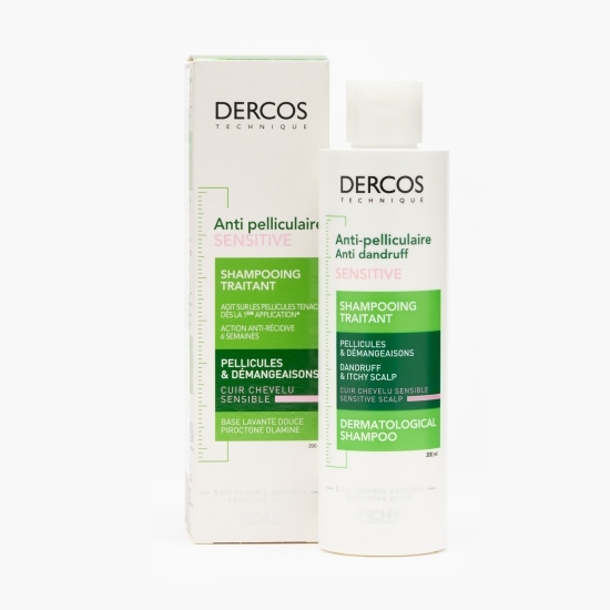  Șampon antimătreață pentru scalp sensibil Dercos Sensitive, 200ml