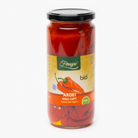 Ardei roșu copt eco în oțet 450g