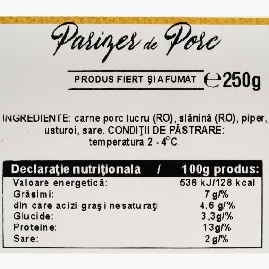 Parizer de porc 250g