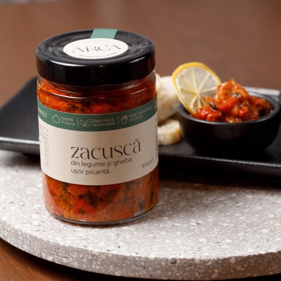 Zacuscă de legume, ușor picantă, 300g