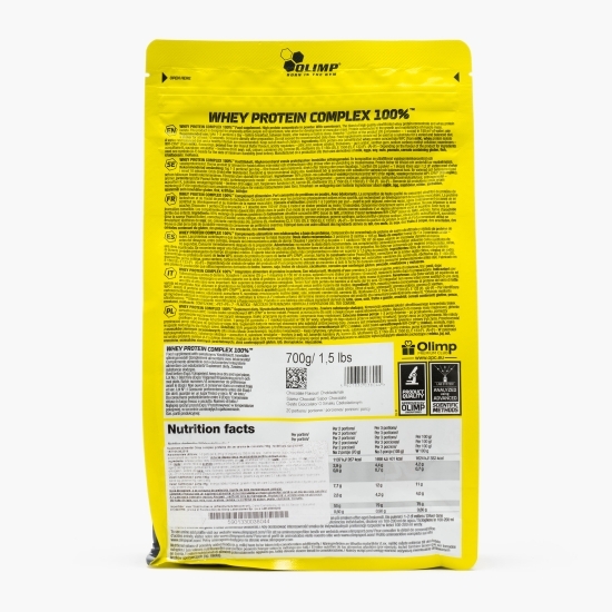 Proteine din zer Whey Protein Complex 100%, aromă ciocolată, 700g 