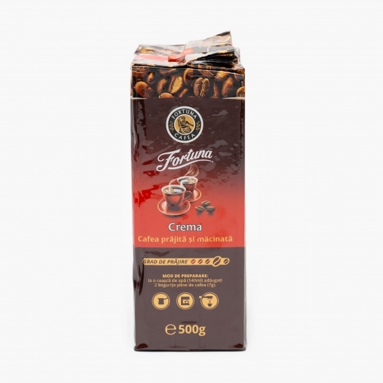 Crema 500g, cafea prăjită și măcinată 