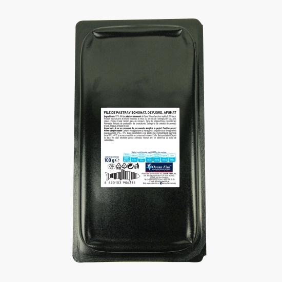 File de păstrăv somonat de fjord afumat 100g