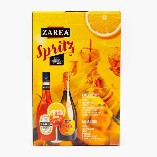 Kit cocktail Spritz: Lichior Amarelo Aperitif, 11%, 0.5l + Prosecco extrasec alb, 11%, 0.75l