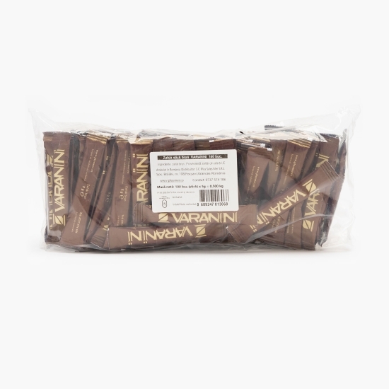 Zahăr brun la plic 100 buc x 5g (500g)