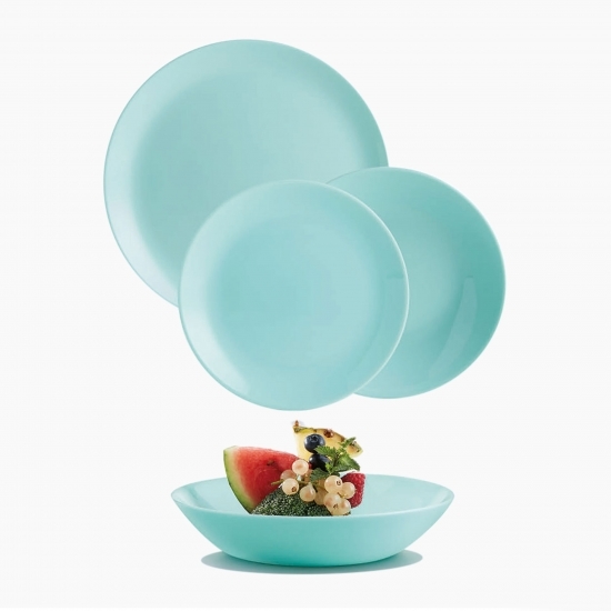 Set de masă light turquoise diwali 18 piese