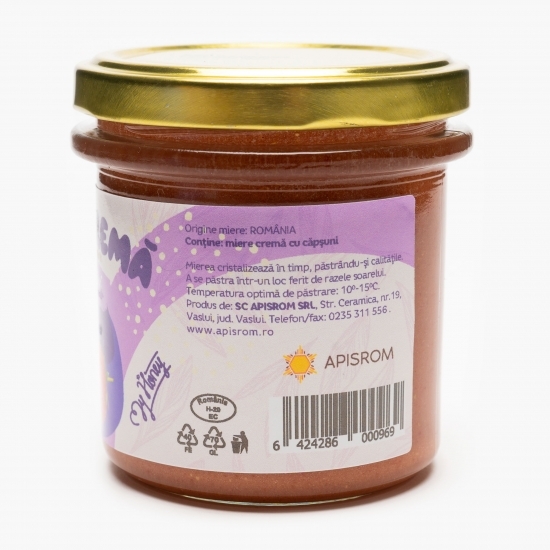 Miere cremă polifloră cu căpșuni 200g
