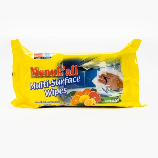 Șervețele umede pentru suprafețe lavabile și obiecte sanitare 80 buc