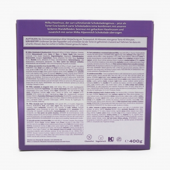 Tort cu ciocolată și alune 400g