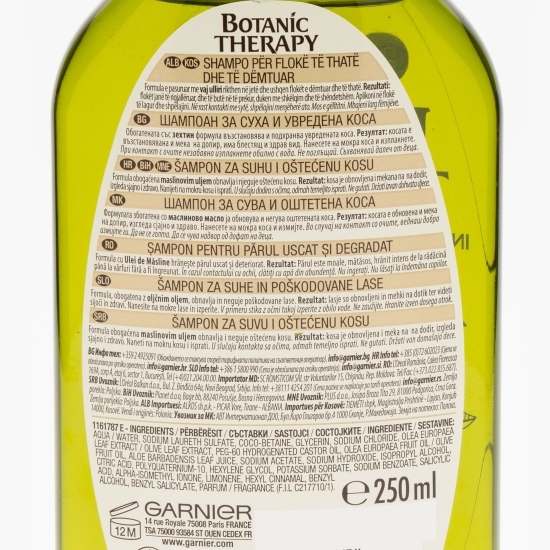 Șampon pentru păr uscat și degradat cu ulei de măsline Mythic Olive 0.25l