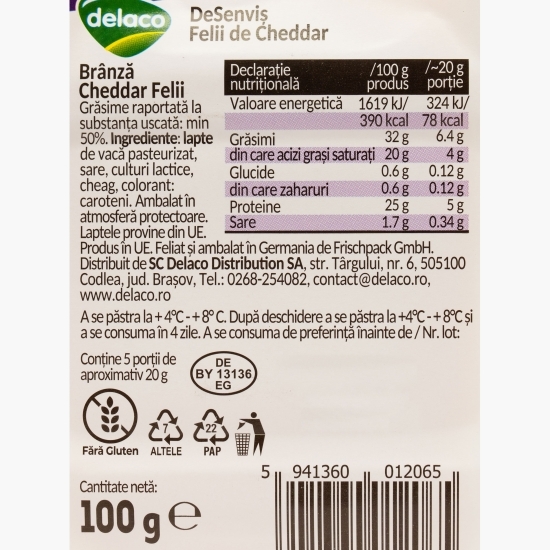 Cedar felii DeSenviș 100g