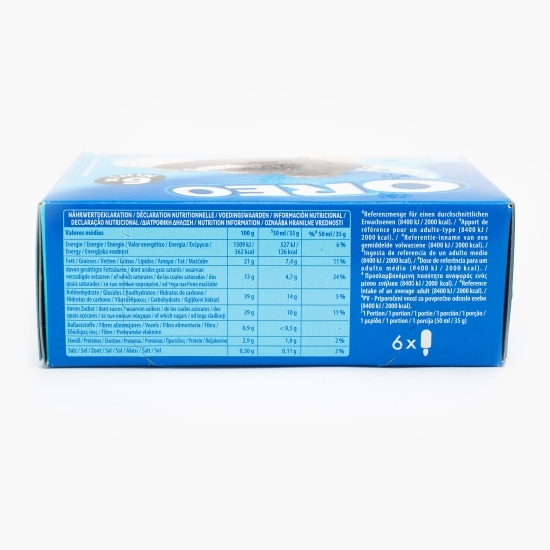 Înghețată cu aromă de vanilie cu bucățele zdrobite de biscuiți la cutie 300ml (6x50ml)