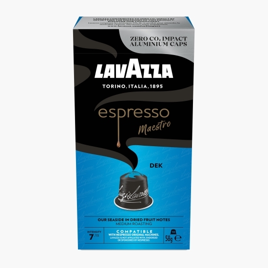 Espresso Maestro decofeinizată, 10 băuturi, capsule cafea compatibile Nespresso