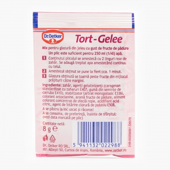 Mix pentru glazură din jeleu Tort-Gelee cu gust de fructe de pădure 8g