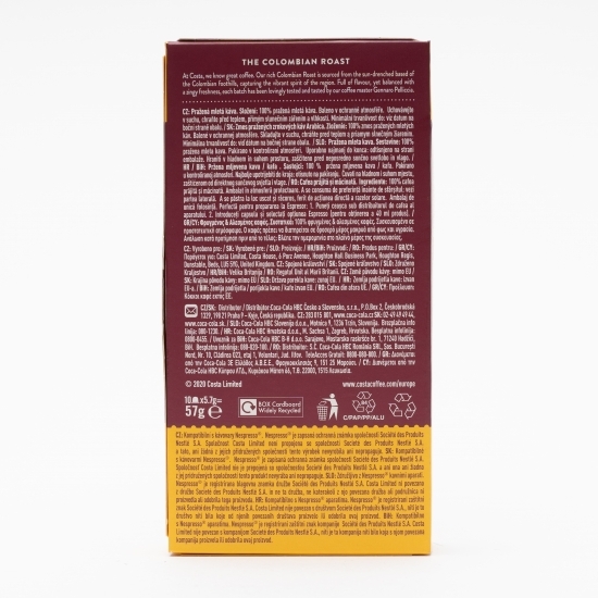 Espresso Colombian Roast Single Origin 10 băuturi, 57g, capsule cafea