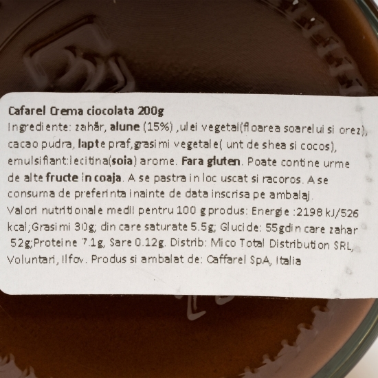 Cremă de ciocolată cu de alune de pădure 200g