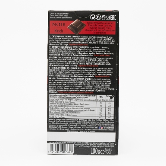 Ciocolată neagră cu lichior de cireșe 100g  