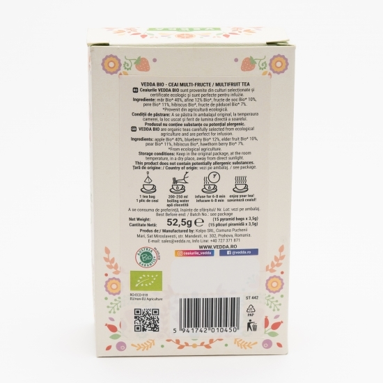 Ceai multi-fructe eco 15 plicuri