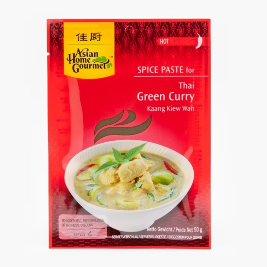 Pastă condimentată thailandeză Green Curry, Thai 50g