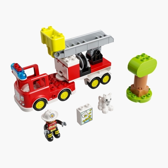 Camion de pompieri pentru salvare, 10969 Duplo, 21 piese, +2 ani