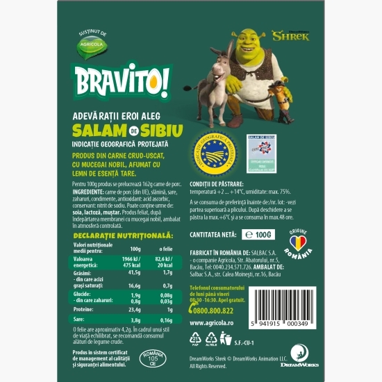Salam de Sibiu feliat 100g