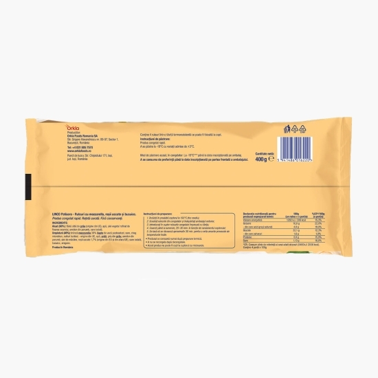Rulouri mozzarella, roșii uscate, busuioc 400g