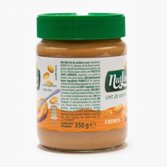 Cremă tartinabilă de arahide cu textură cremoasă 350g