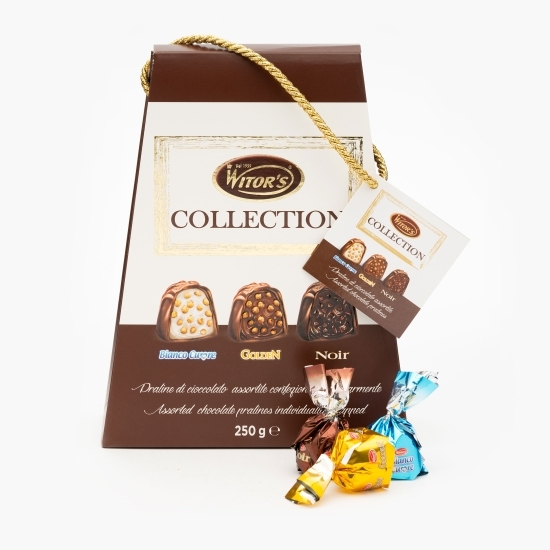 Praline de ciocolată asortate cu umplutură cremoasă 250g