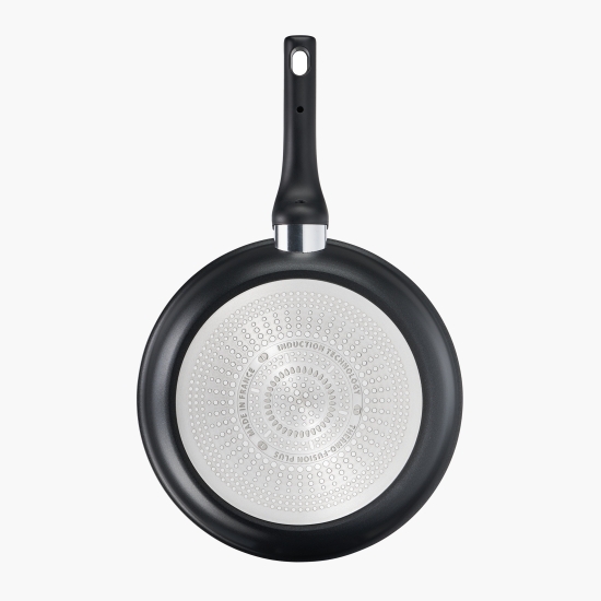 Tigaie Unlimited, 30cm, inducție, înveliș antiaderent din titan, indicator Thermo-Signal, bază Thermo-Fusion, negru