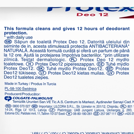 Săpun solid antibacterian Deo 12, 90g