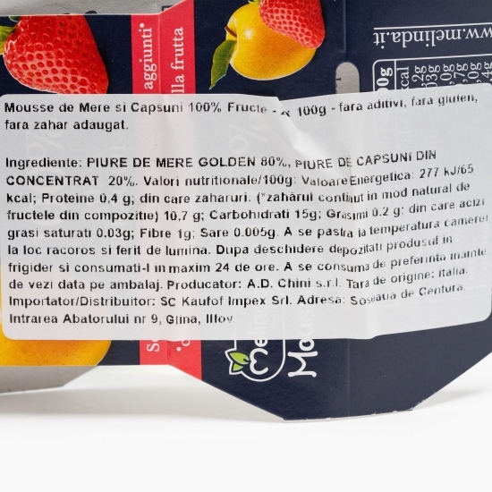 Mousse de mere și căpșuni 200g (2x100g)