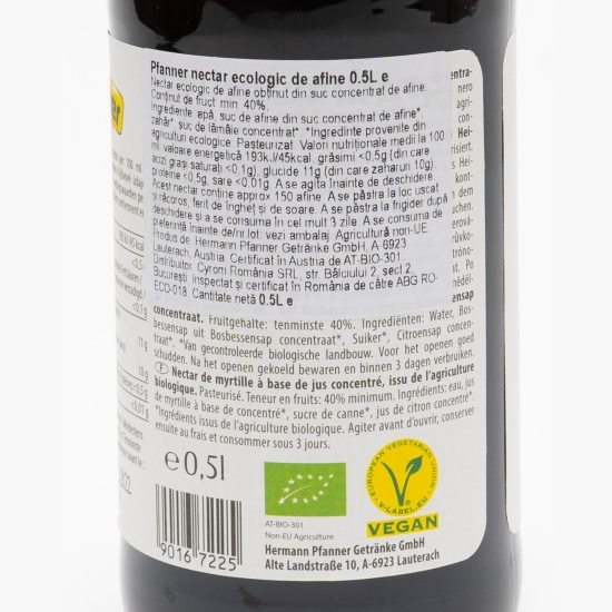 Nectar ecologic de afine 0.5l
