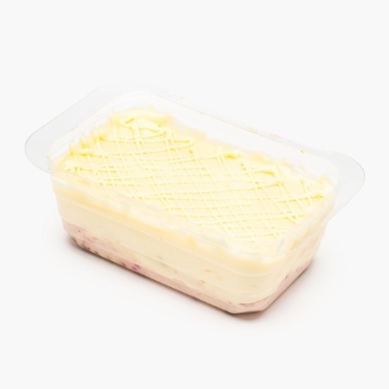 Tort cu cremă de zmeură și ciocolată albă belgiană, 280g